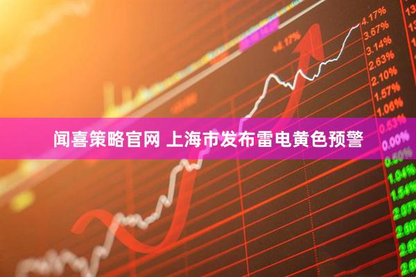 闻喜策略官网 上海市发布雷电黄色预警
