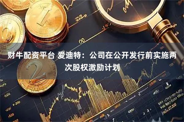 财牛配资平台 爱迪特：公司在公开发行前实施两次股权激励计划